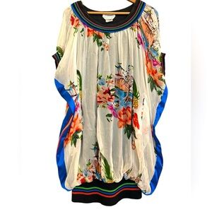 Sportmax Max Mara sz EVC 8 vintage sheer dress with black mini lined interior